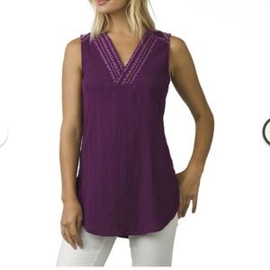 prAna Heloise Embroidered Tunic XS